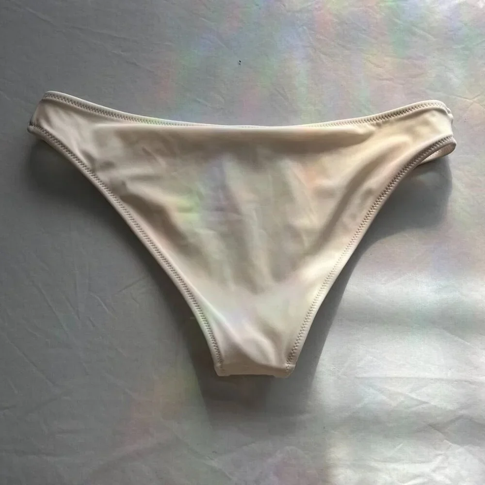 Shade & Shore Bikini Bottom Cream Size Small